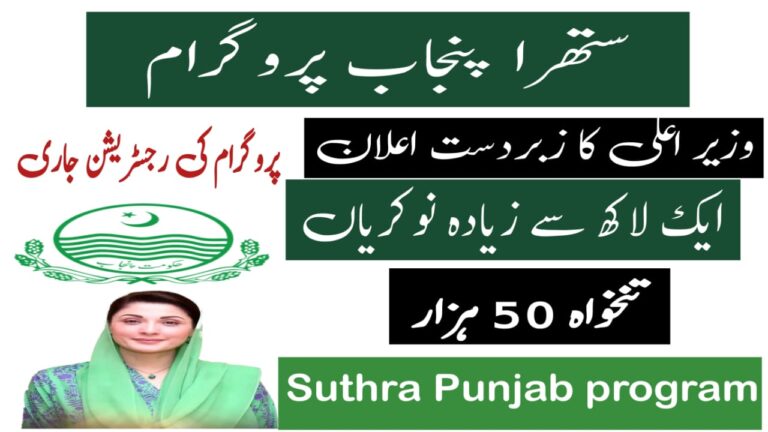 Suthra Punjab Program Jobs 2025