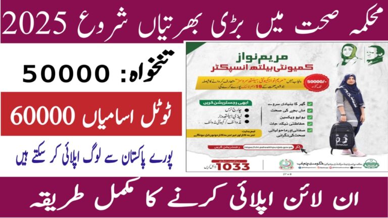 Punjab Health Government Jobs 2025