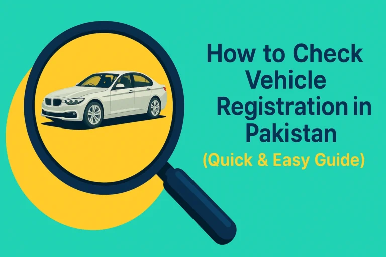 How to Check Vehicle Registration in Pakistan